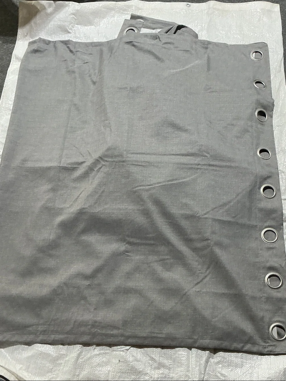 Gray 52” X 84” Like New Gray Poly Lined Drapes Lot of 6 panels